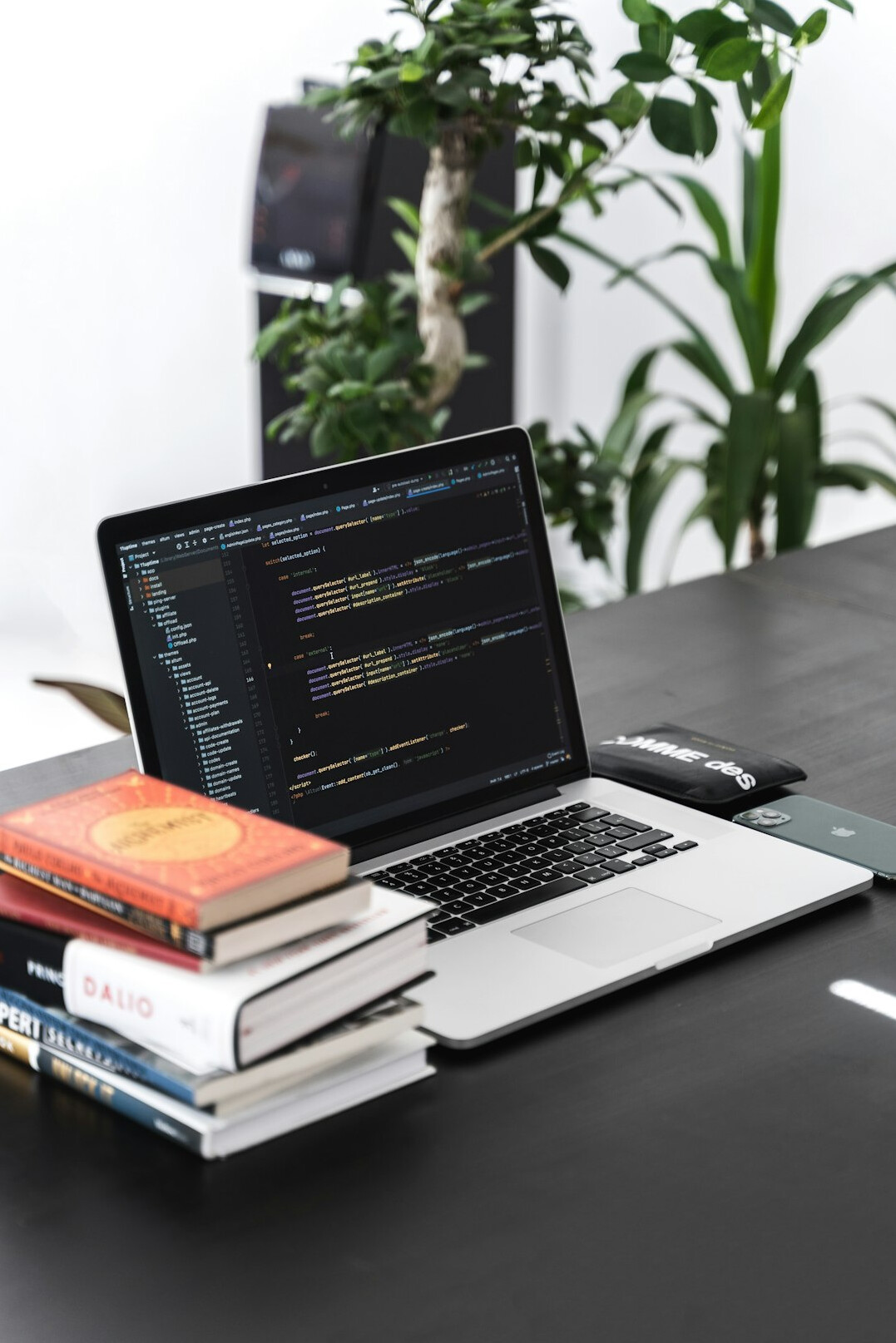beginner coding on laptop