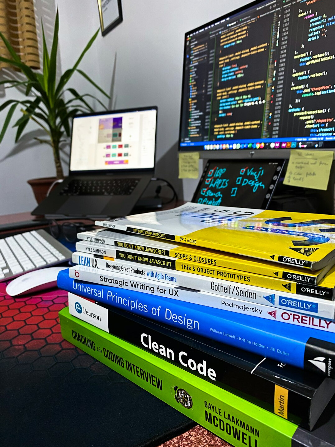beginner coding on laptop