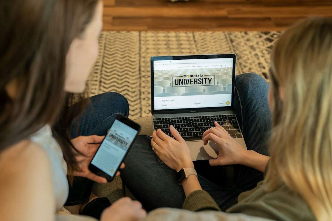 diverse students online