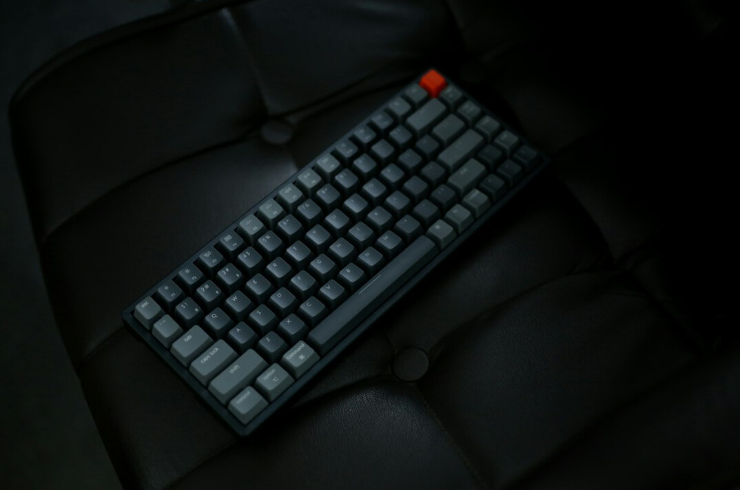 Close-up of a mechanical keyboard with backlit keys
